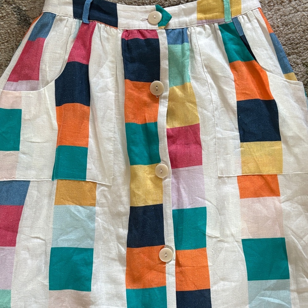 Anthropologie Corey Lynn Calter Petit Linen Skirt - Picture 4 of 6